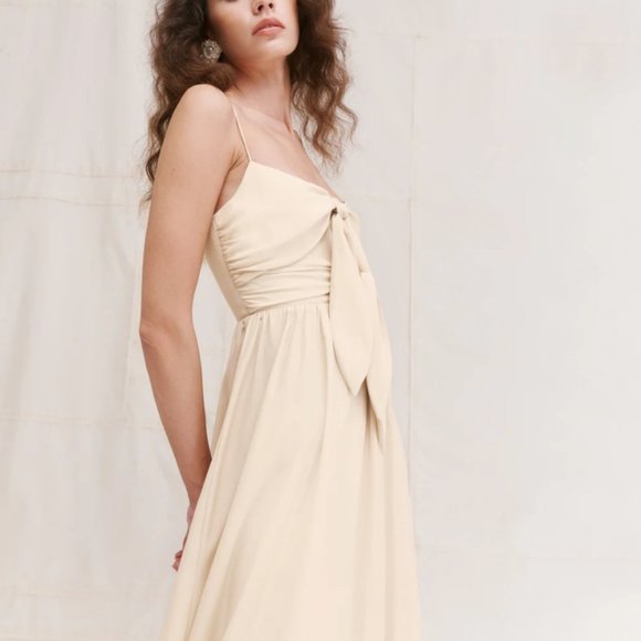 Reformation Carrara Silk Wedding Dress - Picture 10 of 12